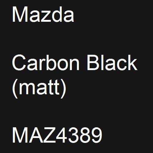 Mazda, Carbon Black (matt), MAZ4389.